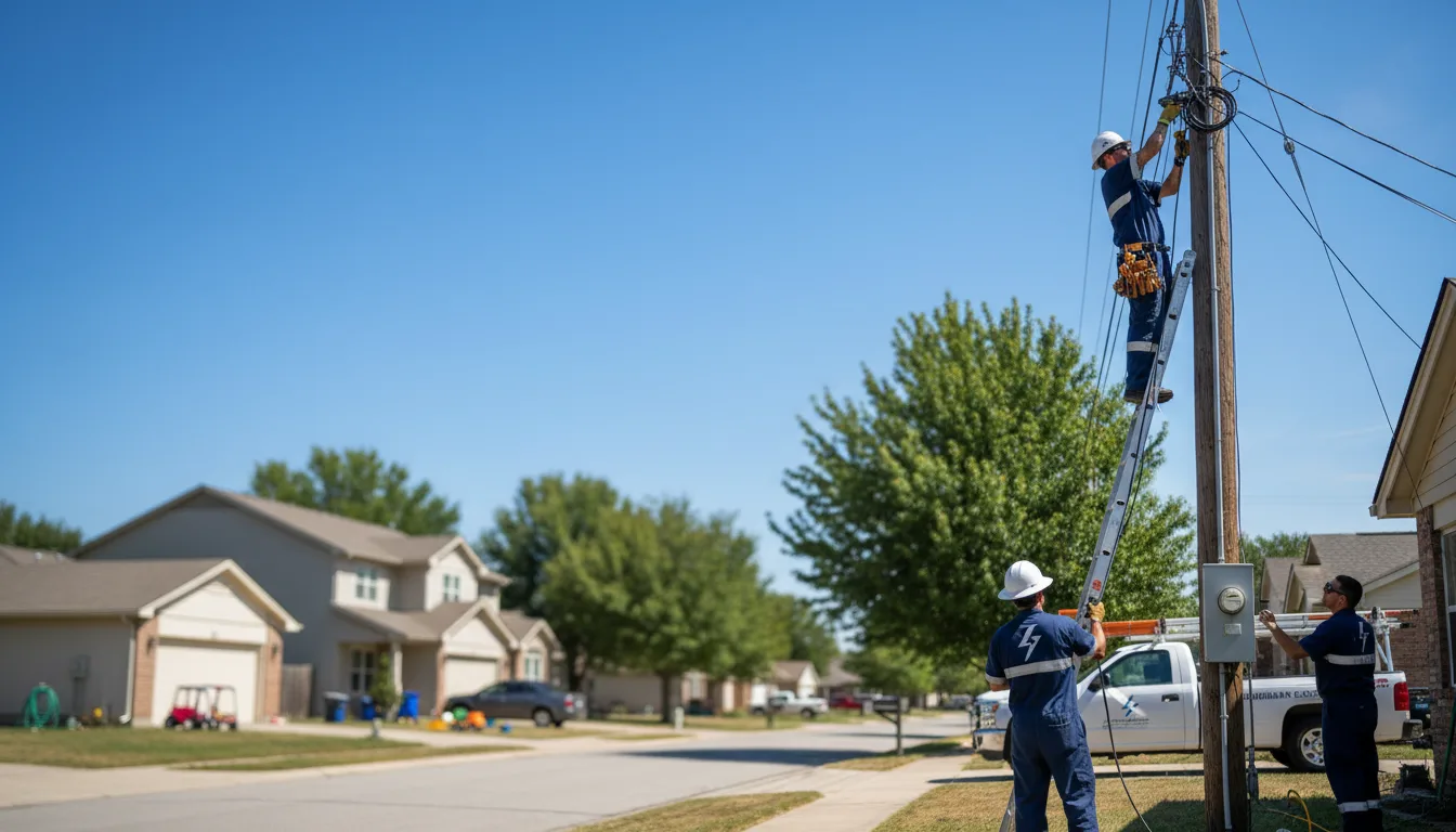Residential electrician providing installation services in Scott, LA